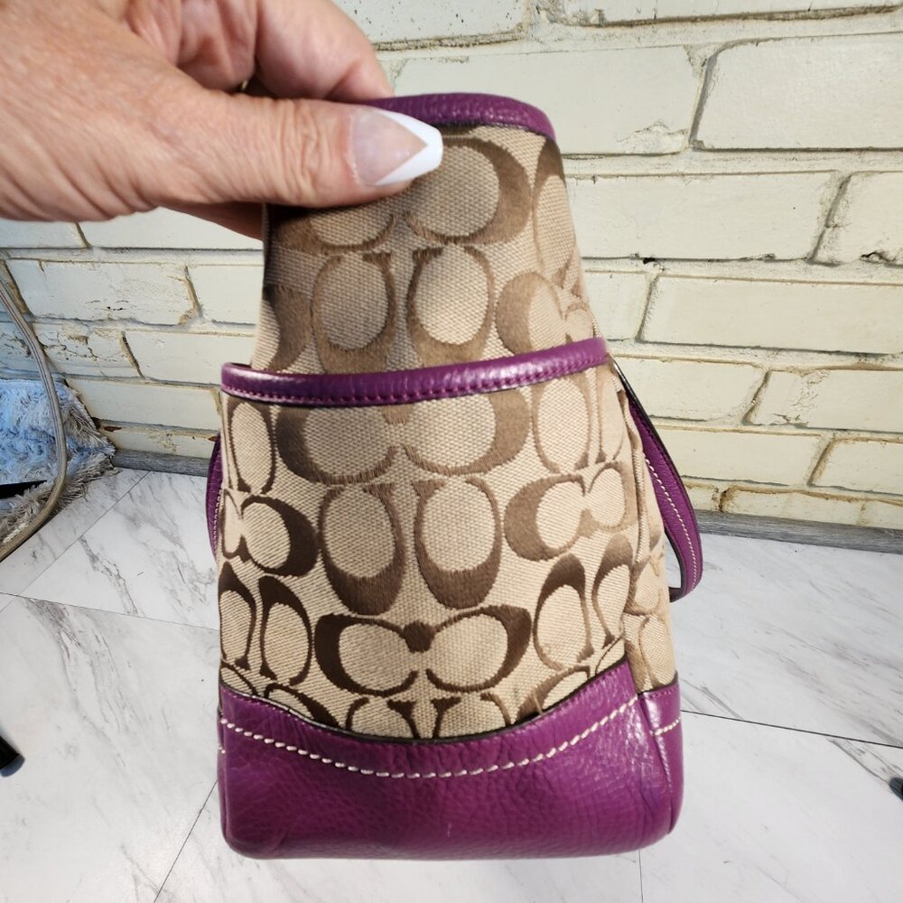 Euc Vintage Coach Park Signature Carrie Tote Bag Purse/Wallet - Picture 7 of 15